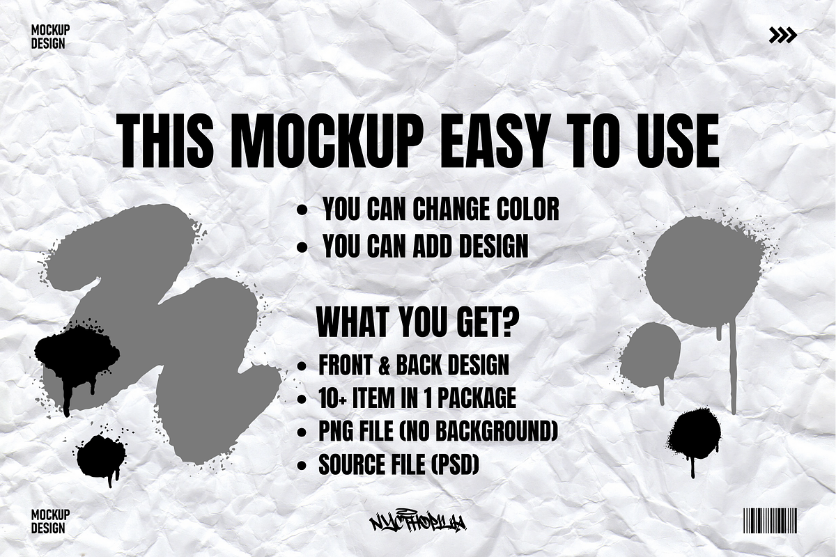 Clothing Mockup Streetwear, a Hoody Mockup by NYCTHOPILIA STUDIO (Photo 2 of 9)