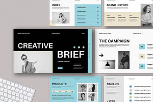 Modern Creative Brief Presentation, a Presentation Template by Mighty-Slide