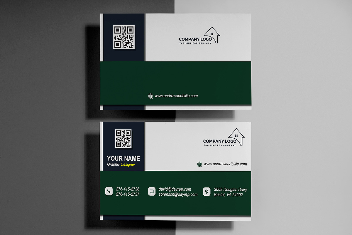 Estate Broker Card PSD preview 3