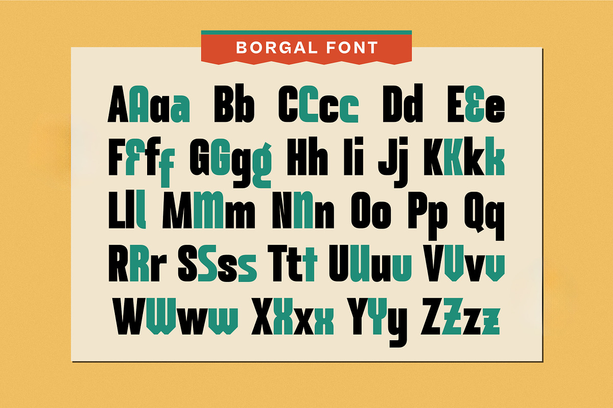 Borgal - Condensed Sans Serif Font, a Sans Serif Font by Imoodev (Photo 9 of 10)