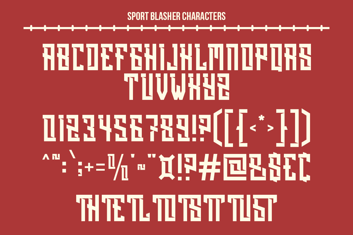 Blasher - Sport Baseball Font, a Slab Serif Font by Pandeka Studio (Photo 12 of 12)