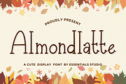 Almondlatte, a Script Font by Essentials Studio (Thumbnail 1 of 8)