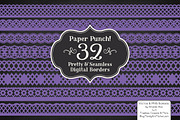 Purple Lace Clipart & Vectors, an Illustration by Amanda Ilkov (Thumbnail 2 of 5)