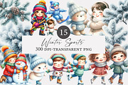 Winter Sports Clipart, an Illustration by Designworld (Thumbnail 1 of 4)