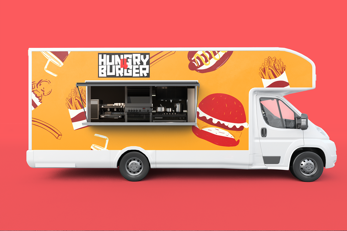 Food Truck Vol.4. PSD Mockup, a Hat Mockup by Egor Shkolnikov (Photo 5 of 5)