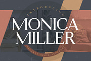 Monica Miller - Serif Typeface, a Serif Font by Morisco (Thumbnail 1 of 9)