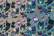 30 Fantasy Seamless Patterns, a Pattern Graphic by PenguinHouse (Thumbnail 8 of 24)