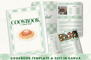 Printable family cookbook template, a Social Media Template by PixelBloomClub (Thumbnail 1 of 8)