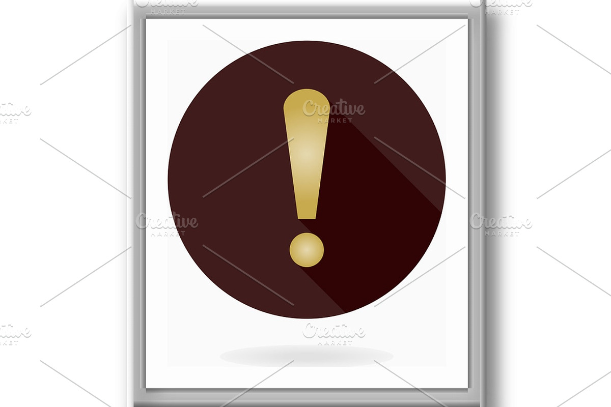 Modern Vector Exclamation Icon in, an Outline Icon by FineArtStudio (Photo 2 of 3)