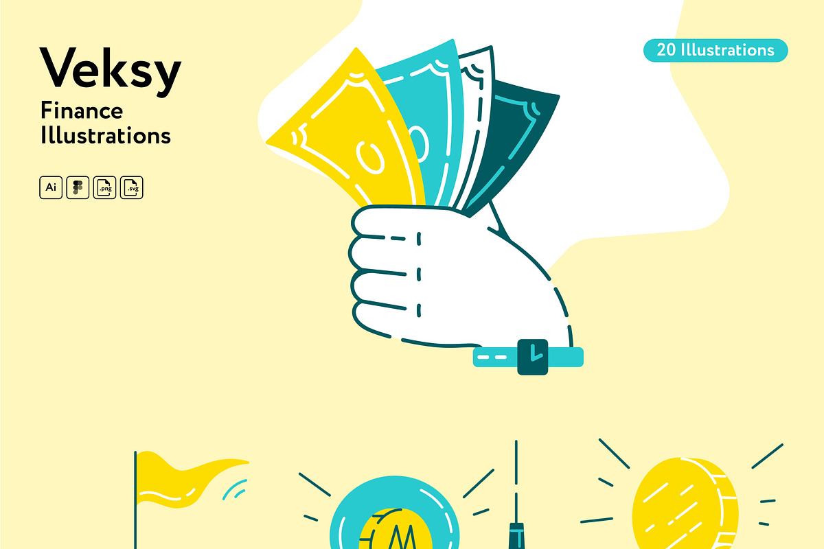Veksy Finance Illustrations, a Finance Illustration by Welovegraphics (Photo 7 of 7)