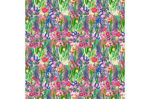 Seamless pattern with flowers