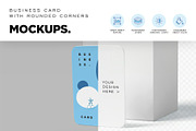A8 Horizontal Business Card Mockups, an Advertising Mockup by megostudi0 (Thumbnail 3 of 6)
