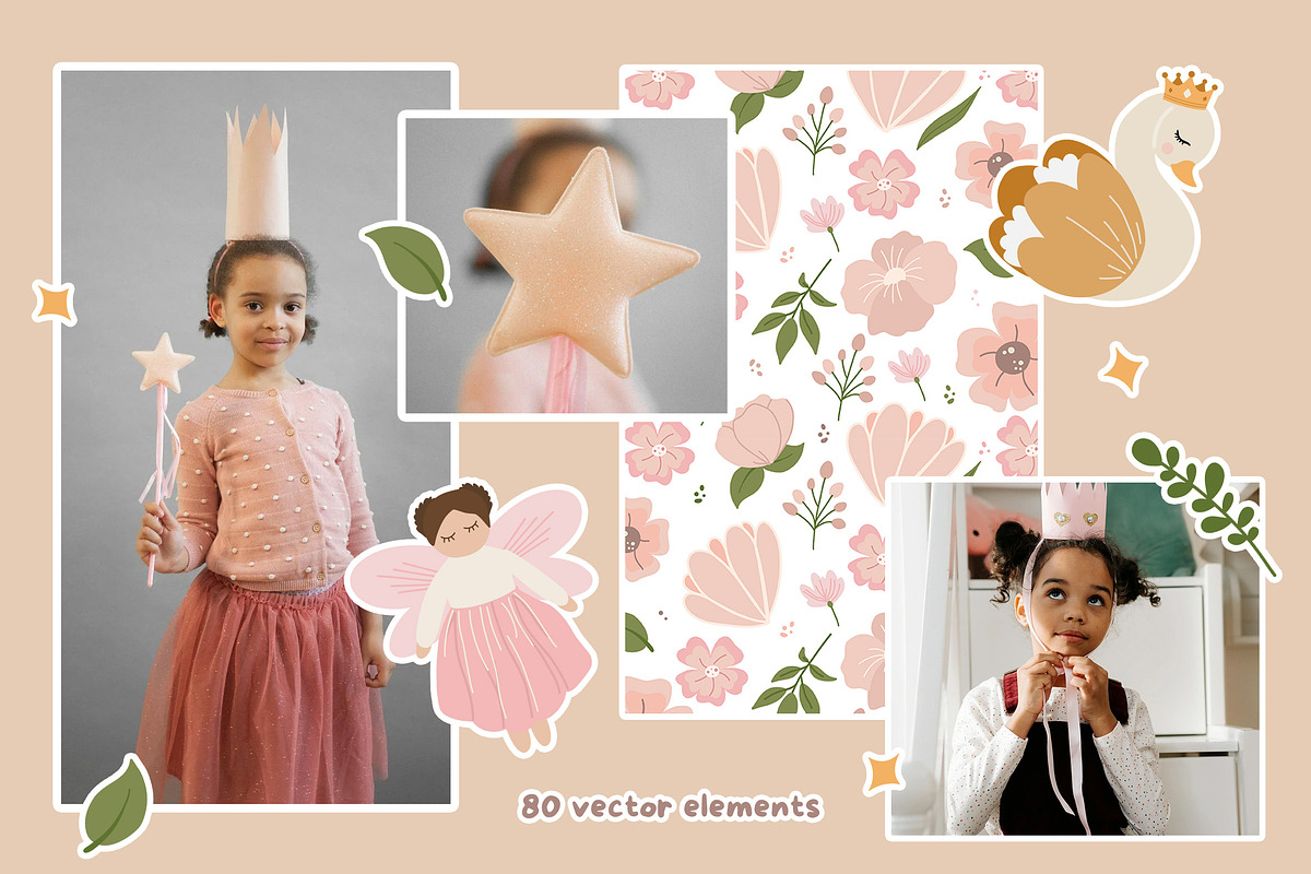 Magical Fairy Garden - Kids clipart, an Animal Illustration by JT_Design_Art (Photo 2 of 9)