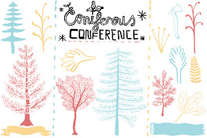 (PSD & PNG) Coniferous Conference
