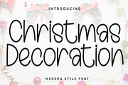 Christmas Decoration | Script Font, a Script Font by Scratchones (Thumbnail 1 of 8)