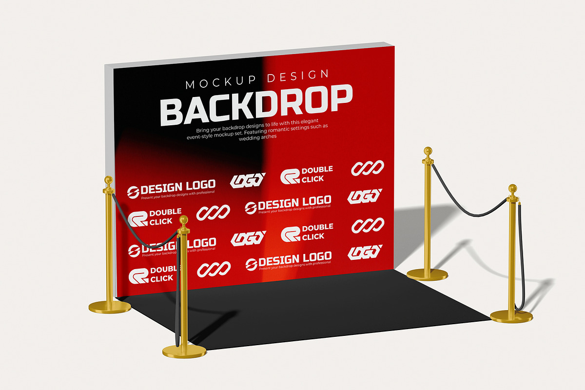 Backdrop Mockup, an Advertising Mockup by Unerispace (Photo 4 of 5)