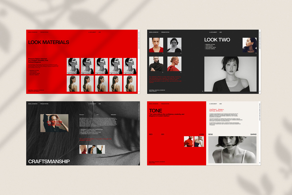 SENS | Brand Lookbook Template, a Presentation Template by evgenystudio (Photo 4 of 9)