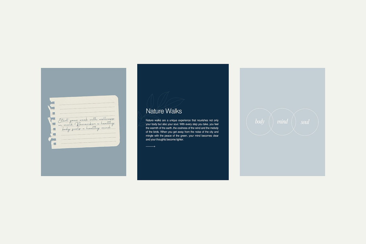 Wellness Instagram Templates, a Social Media Template by Mia Branding Studio (Photo 2 of 6)