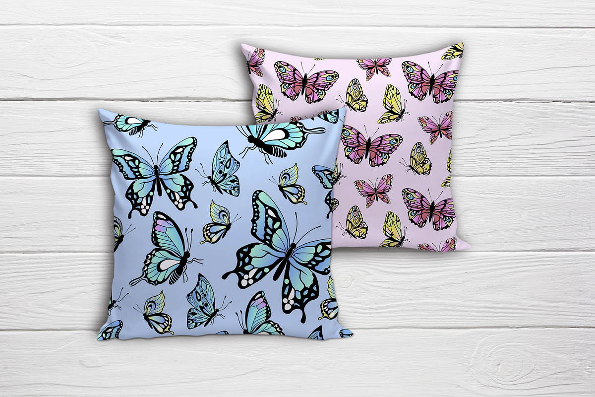 Butterflies vector collection, a Decorative Illustration by Glass Cat Design (Photo 8 of 10)