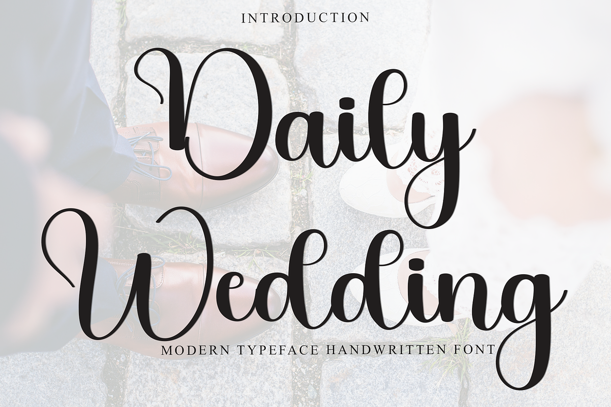 Daily Wedding, a Handwritten Font by InermediaSTUDIO (Photo 1 of 8)