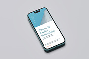 iPhone 16 Mockup, an iPhone Mockup by graphicstory (Thumbnail 1 of 4)
