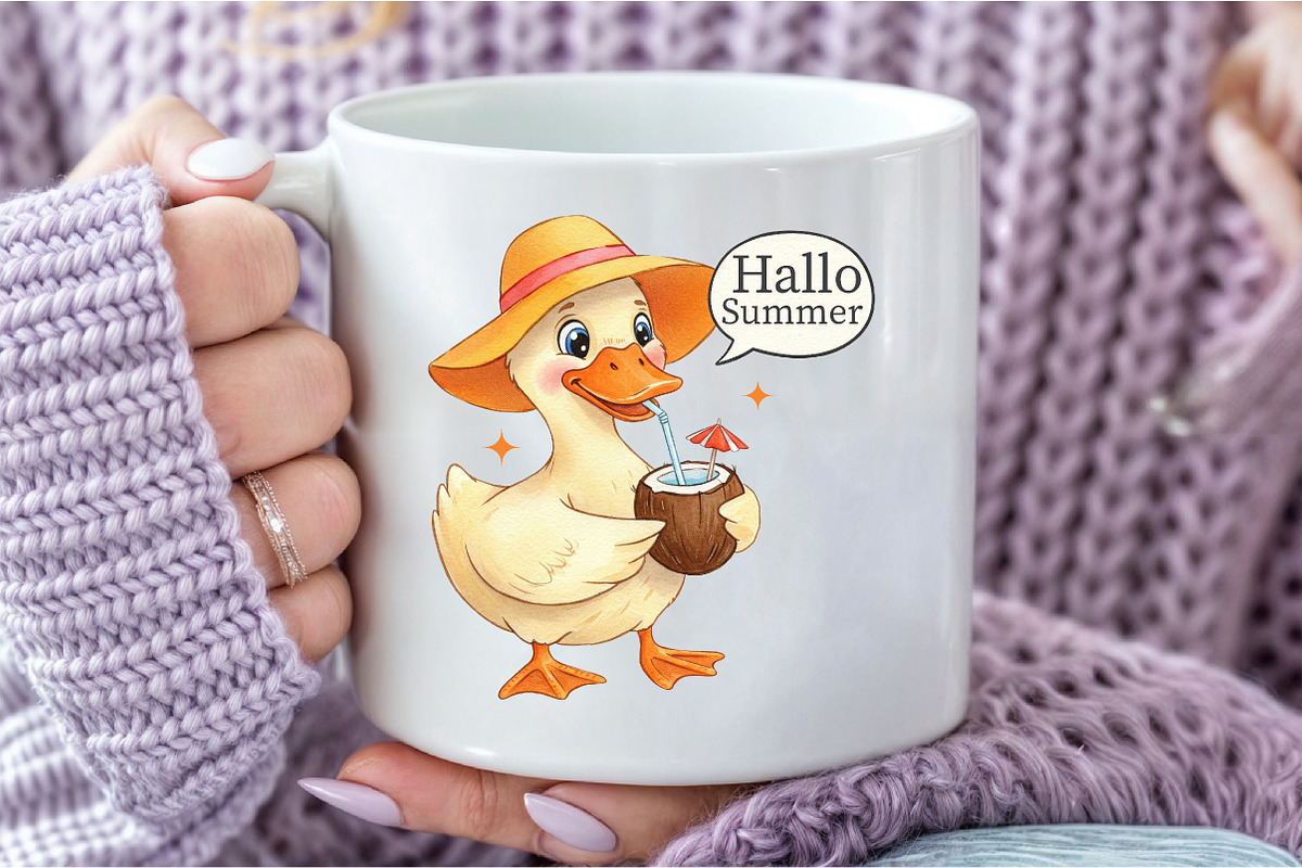 Summer Duck Sublimation Bundle, an Illustration by Libby Wishes (Photo 9 of 12)