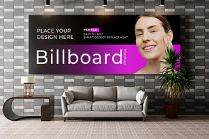 Indoor Billboard Mockup