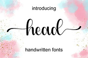 head, a Font by Uloel Design (Thumbnail 1 of 9)