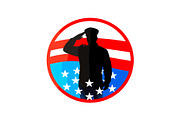 USA Officer Salute Icons Set, an Object Graphic by yasushie (Thumbnail 13 of 16)
