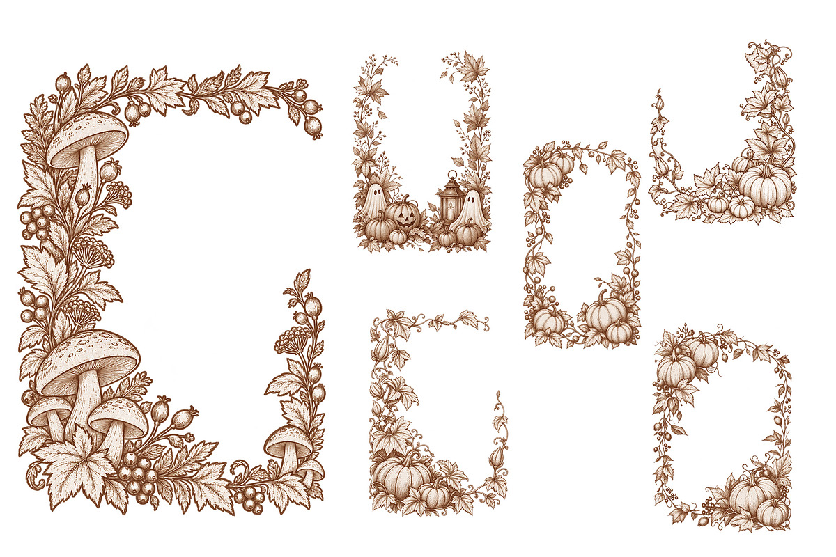Autumn Vintage Graphic Collection, an Object Graphic by Vasmila (Photo 6 of 11)