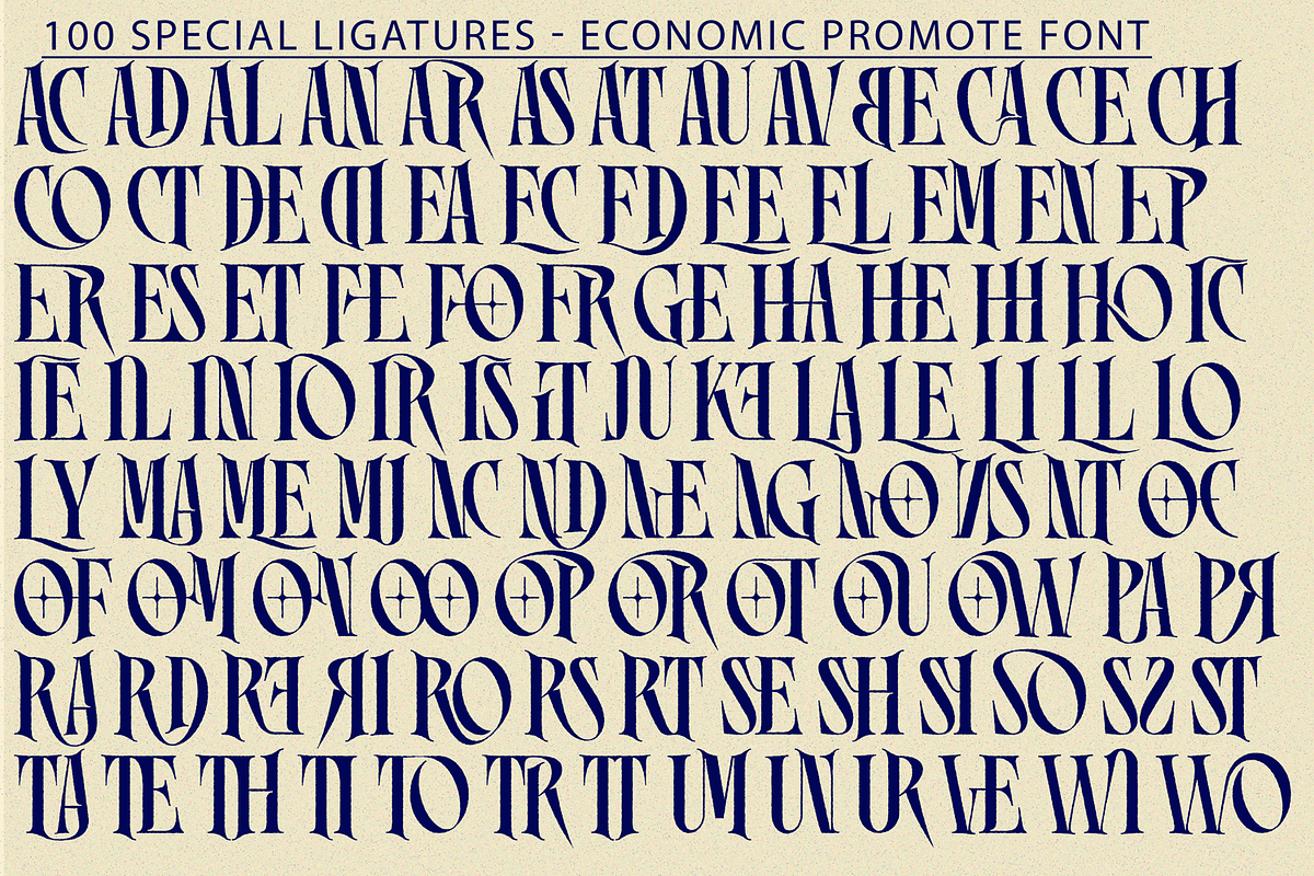 ECONOMIC PROMOTE FONT, a Serif Font by 177Studio (Photo 7 of 8)