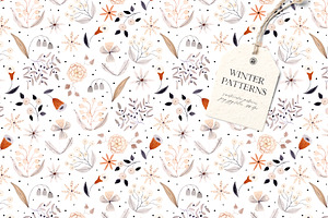 Winter Patterns Watercolor Set