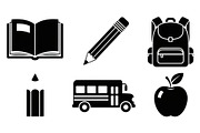 Back To School Silhouette Bundle, an Illustration by Designer_Momina (Thumbnail 26 of 51)