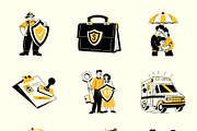 Insurance Drawing Illustration, a Solid Icon by Vectors Market (Thumbnail 8 of 9)