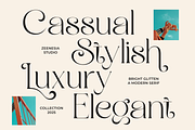Bright Glitten, a Serif Font by zeenesia (Thumbnail 2 of 20)