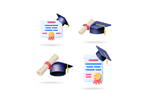 Set of 3d vector illustrations, an Object Illustration by Abscent