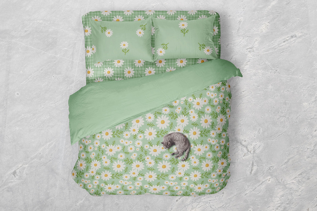 Daisy Ditsy Floral Pattern Bundle, a Pattern Graphic by AvaAva (Photo 9 of 19)