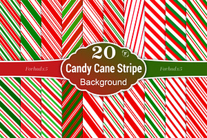 Candy Cane Stripe Background