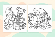 Snug Gnomes Coloring Pages Vol. 3, a Seasonal Illustration by Inkivelle Studio (Thumbnail 2 of 3)