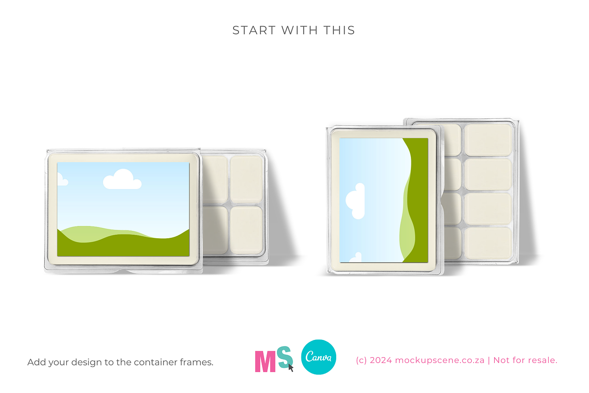 Wax Melts Label Mockup for Canva, a Packaging Mockup by Mockup Scene (Photo 16 of 17)