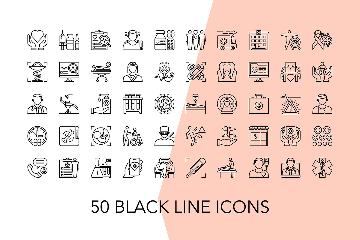 200 Medical and Healthcare Icons, an Icon by Genestro Shop (Photo 2 of 5)