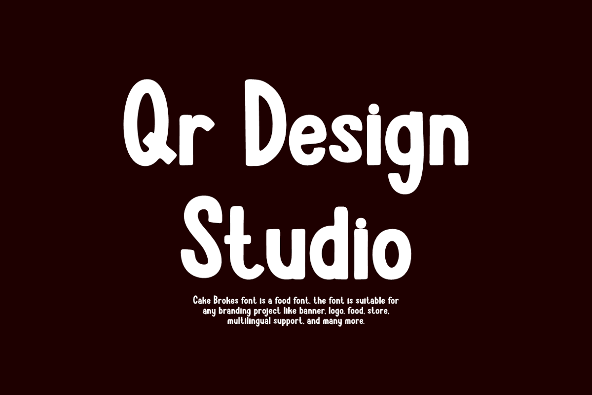Cake Brokes - Food Font, a Sans Serif Font by QR Design Studio (Photo 7 of 12)