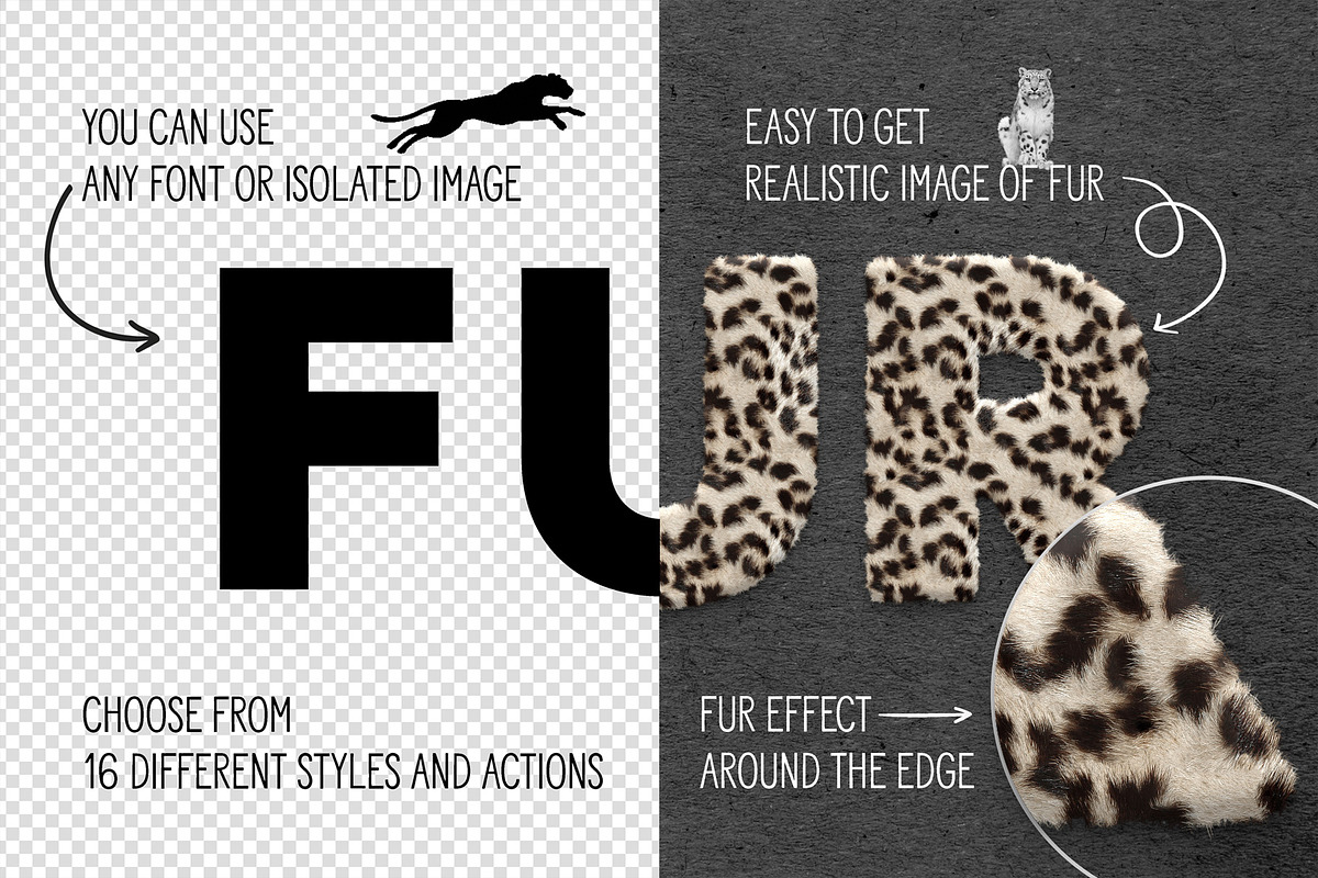 Fur Styles, Actions, Brushes, an Action Add-On by Sophico (Photo 2 of 10)