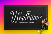 Werdhian Script, a Script Font by Solidtype (Thumbnail 1 of 6)