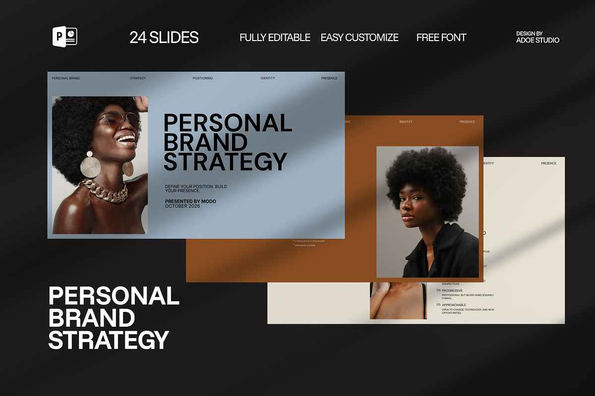 MODO-Personal Brand Strategy, a Presentation Template by adoestudio (Photo 1 of 8)