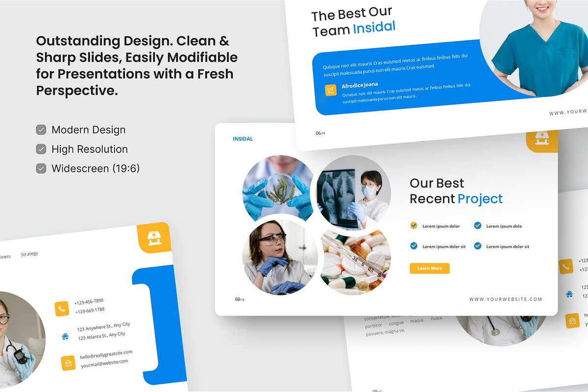 Medical Presentation Google Slide, a Presentation Template by SquidPixey (Photo 3 of 6)