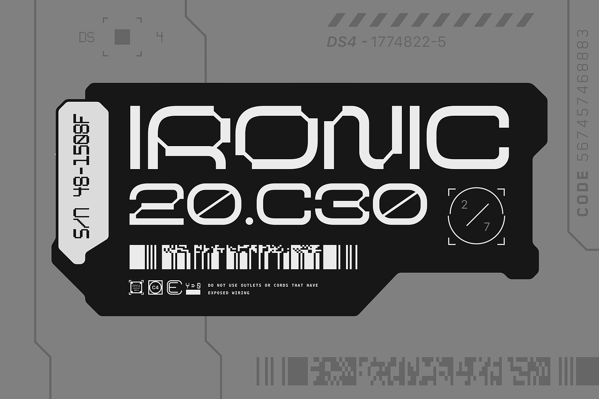 Nebula Rolek - Cyber Techno Typeface, a Sans Serif Font by Imoodev (Photo 4 of 6)