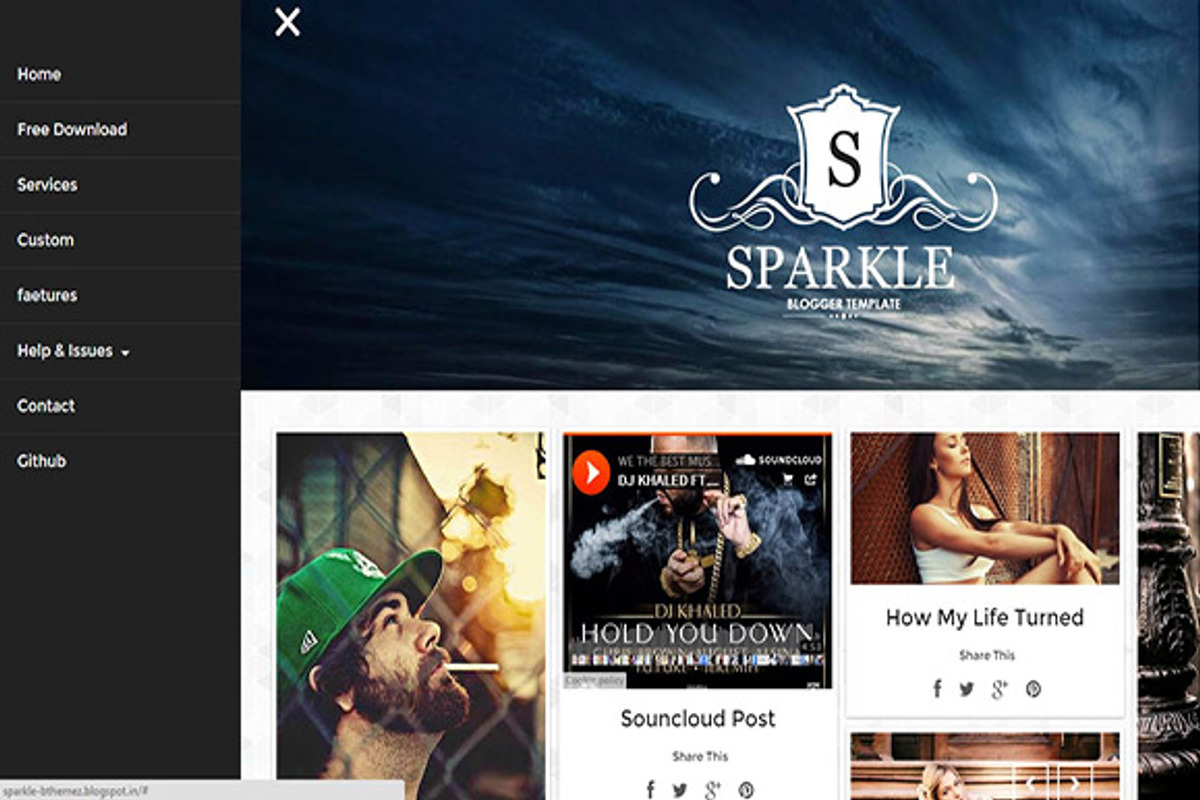 Blogger Template-Sparkle Grid, a Templates & Theme by bthemez (Photo 3 of 3)