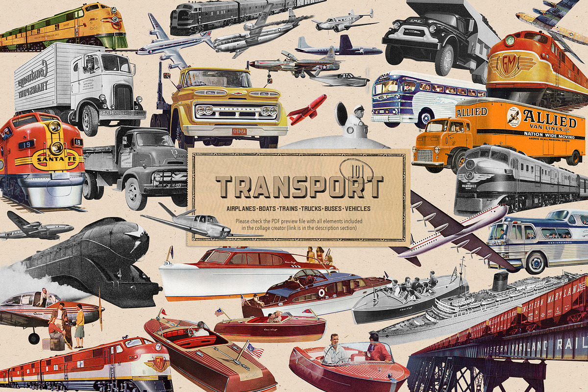 Vintage Collage Creator 1170+ Assets, an Object Graphic by Veris Studio (Photo 12 of 56)