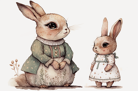Cute Bunny Spring Celebrations